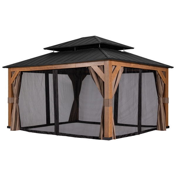 Joyside Ft W X Ft D Aluminum Patio Gazebo Wayfair